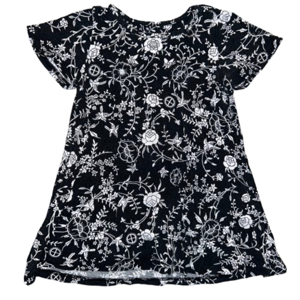 18-24m Baby Dress IVANA HELSINKI NORDIC TRICOT Black and White short sleeve